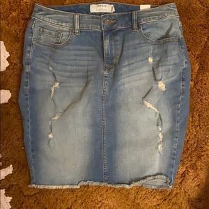 torrid jean skirt new with tags.
